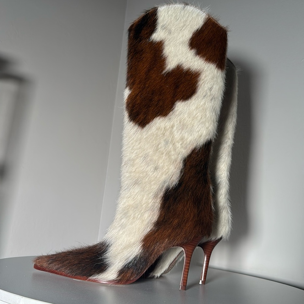 Schutz cow hair boots
